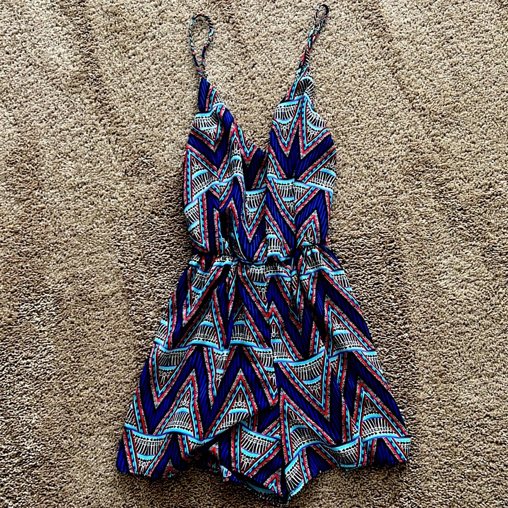 Colorful geometric jumper